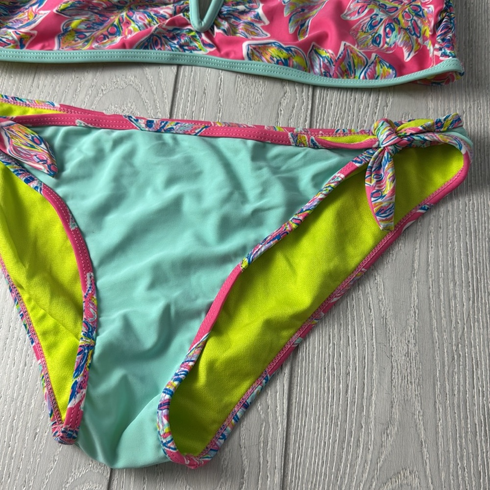 YMI Bikini XL Aqua and Pink floral set, 2 pieces - Picture 4 of 10